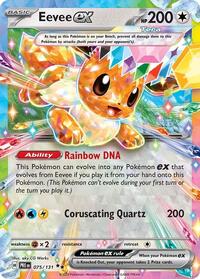 Eevee ex - 075/131 - Holofoil - NM - Double Rare - SV: Prismatic Evolutions