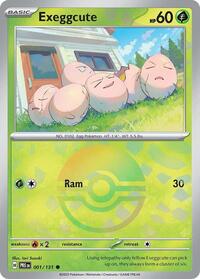 Exeggcute Poke Ball Pattern - 1/131 - Poke Ball - NM - Common - Prismatic Evolutions
