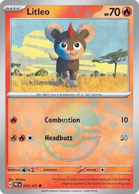 Litleo Poke Ball Pattern - 15/131 - Poke Ball - NM - Common - Prismatic Evolutions