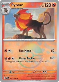 Pyroar Poke Ball Pattern - 16/131 - Poke Ball - NM - Uncommon - Prismatic Evolutions