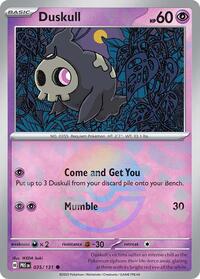 Duskull Poke Ball Pattern - 35/131 - Poke Ball - NM - Common - Prismatic Evolutions