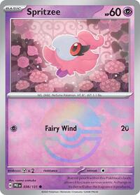 Spritzee Poke Ball Pattern - 38/131 - Poke Ball - NM - Common - Prismatic Evolutions