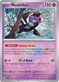 Munkidori Poke Ball Pattern - 44/131 - Poke Ball - NM - Rare - Prismatic Evolutions