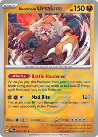 Bloodmoon Ursaluna Poke Ball Pattern - 54/131 - reverseholofoil-pokeballpattern - NM - Rare - Prismatic Evolutions