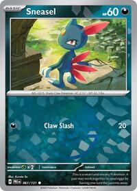 Sneasel Poke Ball Pattern - 61/131 - Poke Ball - NM - Common - Prismatic Evolutions