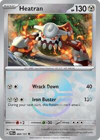 Heatran Poke Ball Pattern - 68/131 - Poke Ball - NM - Uncommon - Prismatic Evolutions
