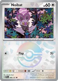 Noibat Poke Ball Pattern - 90/131 - reverseholofoil-pokeballpattern - NM - Common - Prismatic Evolutions