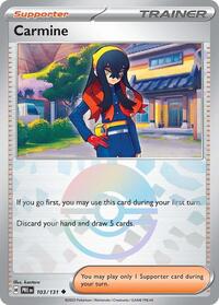 Carmine Poke Ball Pattern - 103/131 - reverseholofoil-pokeballpattern - NM - Uncommon - Prismatic Evolutions