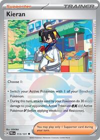 Kieran Poke Ball Pattern - 113/131 - Poke Ball - NM - Uncommon - Prismatic Evolutions