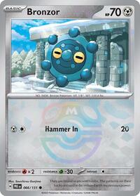 Bronzor Master Ball Pattern - 66/131 - Master Ball - NM - Common - Prismatic Evolutions