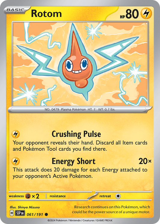 Rotom - 61/191 - Normal - NM - Common - Surging Sparks