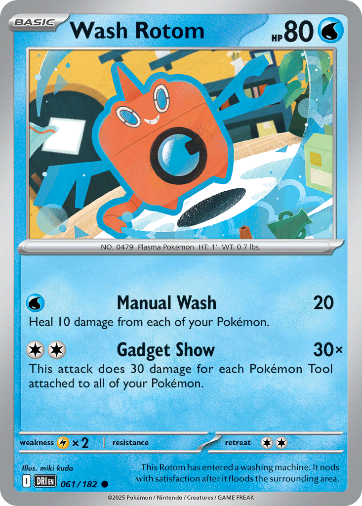 Wash Rotom - 61/182 - Normal - NM - Common - Destined Rivals