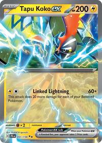 Tapu Koko ex - 51/190 - Holofoil - NM - Double Rare - SV09: Journey Together