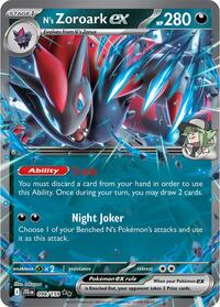N's Zoroark ex - 098/159 - Holofoil - NM - Double Rare - SV09: Journey Together