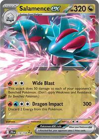 Salamence ex - 114/159 - Holofoil - NM - Double Rare - SV09: Journey Together