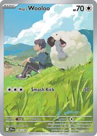 Hops Wooloo - 170/159 - Holofoil - NM - Illustration Rare - Journey Together