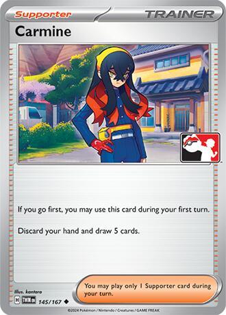 Carmine - 145/167 - Holofoil - NM - Uncommon - Prize Pack Series One