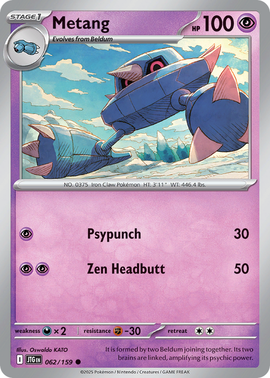 Metang - 62/159 - Reverse Holofoil - NM - Common - Journey Together