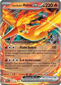 Team Rocket's Moltres ex - 31/182 - Holofoil - NM - Double Rare - SV10: Destined Rivals