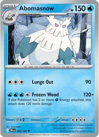 Abomasnow - 60/182 - Normal - NM - Uncommon - Destined Rivals