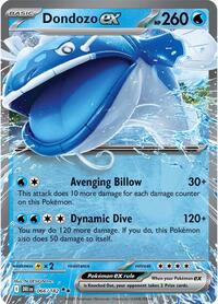Dondozo ex - 066/182 - Holofoil - NM - Double Rare - SV10: Destined Rivals