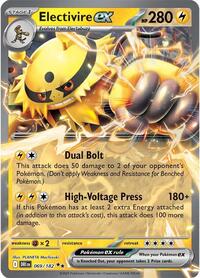 Electivire ex - 069/182 - Holofoil - NM - Double Rare - SV10: Destined Rivals