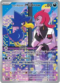 Team Rockets Murkrow - 200/182 - Holofoil - NM - Illustration Rare - Destined Rivals