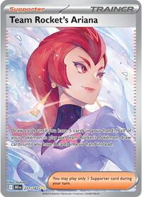 Team Rockets Ariana - 237/182 - Holofoil - NM - Special Illustration Rare - Destined Rivals