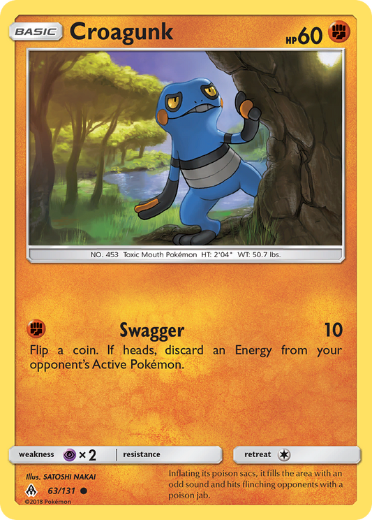 Croagunk - 63/131 - Normal - NM - Common - Forbidden Light