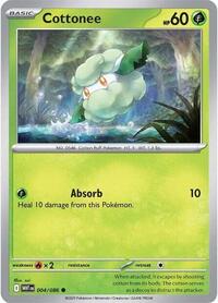 Cottonee Master Ball Pattern - 4/86 - Master Ball - NM - Common - White Flare