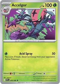 Accelgor - 9/86 - Normal - NM - Uncommon - White Flare