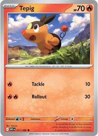 Tepig Master Ball Pattern - 11/86 - Master Ball - NM - Common - White Flare