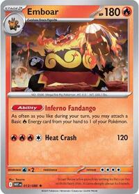 Emboar Poke Ball Pattern - 13/86 - Poke Ball - NM - Rare - White Flare