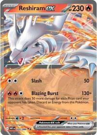 Reshiram ex - 20/173 - Holofoil - NM - Double Rare - SV: White Flare