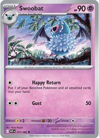 Swoobat Poke Ball Pattern - 37/86 - Poke Ball - NM - Uncommon - White Flare