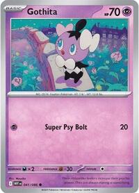 Gothita Poke Ball Pattern - 41/86 - Poke Ball - NM - Common - White Flare