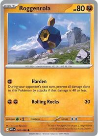 Roggenrola Poke Ball Pattern - 46/86 - Poke Ball - NM - Common - White Flare