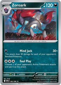 Zoroark Poke Ball Pattern - 62/86 - Poke Ball - NM - Rare - White Flare