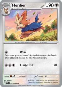 Herdier Poke Ball Pattern - 75/86 - Poke Ball - NM - Common - White Flare