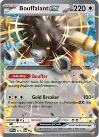 Bouffalant ex - 77/173 - Holofoil - NM - Double Rare - SV: White Flare
