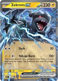 Zekrom ex - 34/172 - Holofoil - NM - Double Rare - SV: Black Bolt