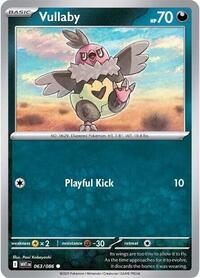 Vullaby Poke Ball Pattern - 63/86 - Poke Ball - NM - Common - White Flare