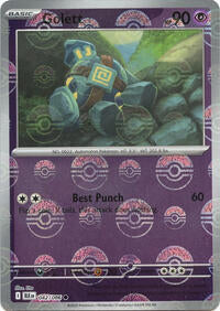 Golett Poke Ball Pattern - 42/86 - Poke Ball - NM - Common - Black Bolt