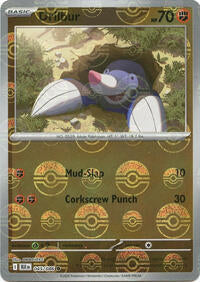 Drilbur Poke Ball Pattern - 45/86 - Poke Ball - NM - Common - Black Bolt