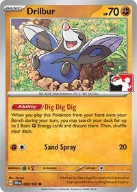 Drilbur - 85/162 - Holofoil - NM - Common - Prize Pack Series One