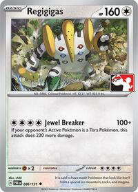 Regigigas - 86/131 - Holofoil - NM - Uncommon - Prize Pack Series One