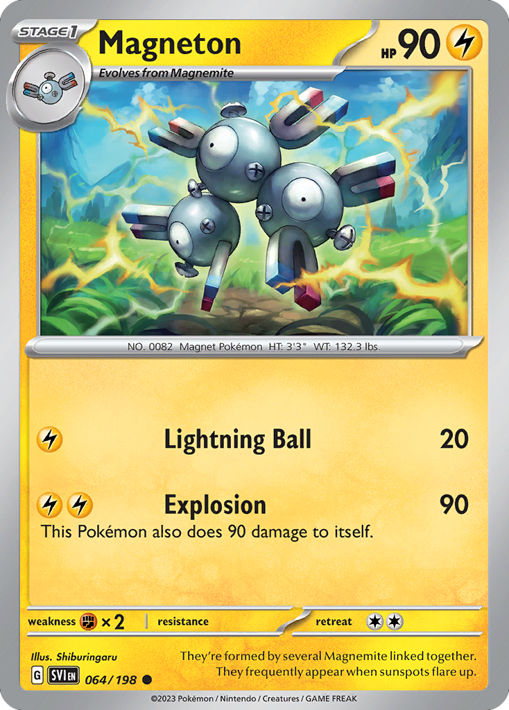 Magneton - 64/198 - Reverse Holofoil - NM - Common - Scarlet & Violet