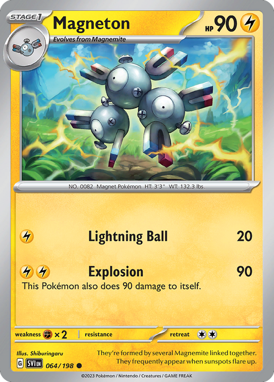 Magneton - 64/198 - Reverse Holofoil - NM - Common - Scarlet & Violet