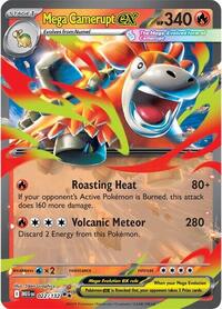 Mega Camerupt ex - 22/132 - Normal - NM - Double Rare - Mega Evolution