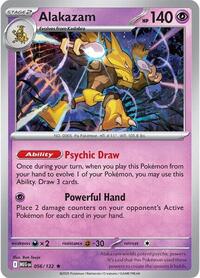 Alakazam - 56/132 - Reverse Holofoil - NM - Rare - Mega Evolution